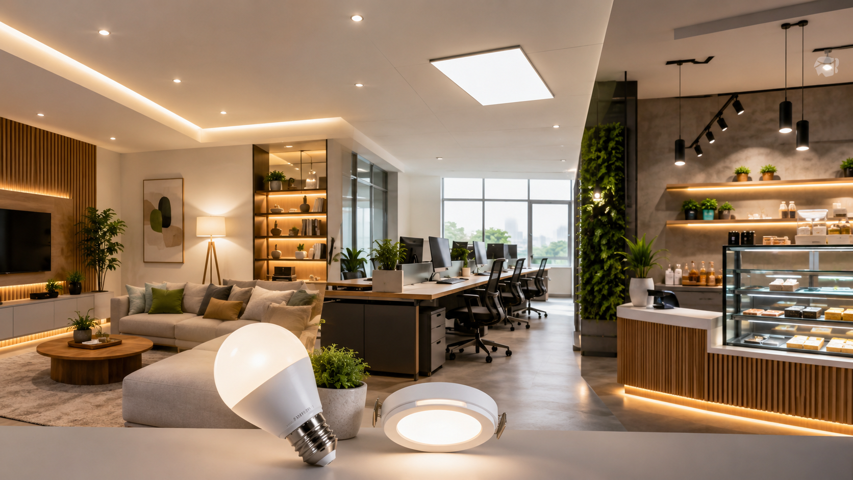 Beneficios de usar iluminación LED en hogares, oficinas y negocios