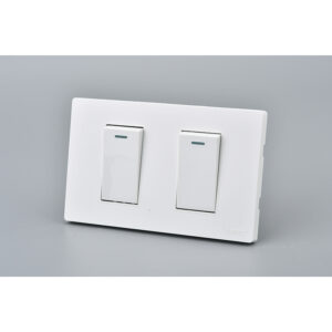 INTERRUPTOR DOBLE MET 9/12 16A BLANCO 10PC 5 AÑOS GARANTÍA