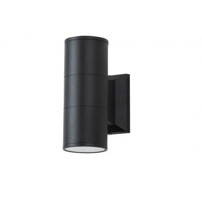 APLIQUE PORTA GU10*2 IP54 NEGRO