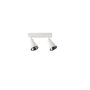 APLIQUE PORTA GU10*2 CONO BLANCO