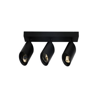 APLIQUE PORTA GU10*3 NEGRO