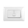 INTERRUPTOR PULSADOR SIMPLE 10A 250V BLANCO 10PC