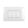 INTERRUPTOR TRIPLE 9/12 10A 250V BLANCO 10PC