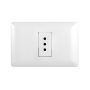 TOMACORRIENTE SIMPLE 10A 250V BLANCO 10PC