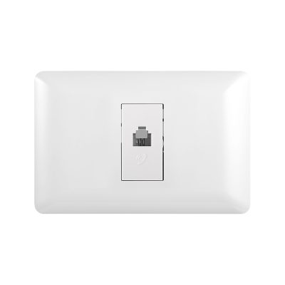 TOMA TELEFONICA RJ11 BLANCO 10PC