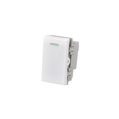 MODULO INTERRUPTOR 9/12 10A 250V BLANCO 20PC