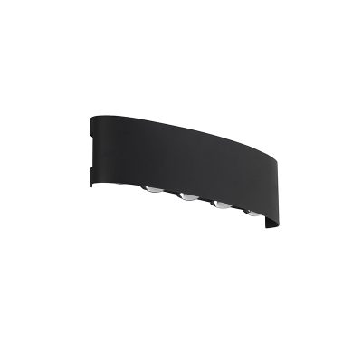 APLIQUE LED 010 10*1W NEGRO IP54 3000K