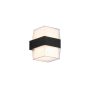 APLIQUE LED 013 10W NEGRO IP54 3000K