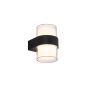 APLIQUE LED 014 10W NEGRO IP54 3000K