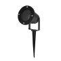 ESTACA PORTA GU10 NEGRO