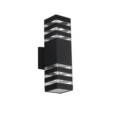 APLIQUE PORTA E27*2 NEGRO IP65