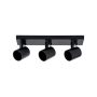 FOCO PORTA GU10*3 FP NEGRO