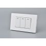 INTERRUPTOR TRIPLE MET 9/12 16A BLANCO 10PC