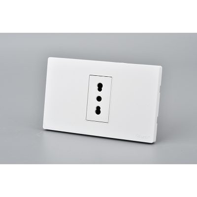 TOMACORRIENTE SIMPLE MET 16A BLANCO 10PC