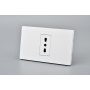 TOMACORRIENTE SIMPLE MET 16A BLANCO 10PC