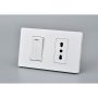 INTERRUPTOR*1 MET 9/12 16A+TOMACORRIENTE*1 16A BLANCO 10PC