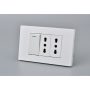 INTERRUPTOR*1 MET 9/12 16A+TOMACORRIENTE*2 16A BLANCO 10PC