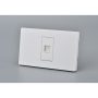 TOMA TELEFONICA MET RJ11 BLANCO 10PC