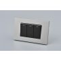 INTERRUPTOR TRIPLE MET 9/12 16A G+N 10PC