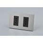 TOMACORRIENTE DOBLE MET 10A G+N 10PC