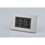 TOMACORRIENTE TRIPLE MET 16A G+N 10PC