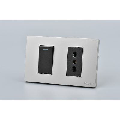 INTERRUPTOR*1 MET 9/12 16A+TOMACORRIENTE*1 16A G+N 10PC