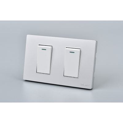 INTERRUPTOR DOBLE MET 9/12 16A P+B 10PC