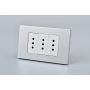 TOMACORRIENTE TRIPLE MET 10A P+B 10PC