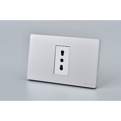 TOMACORRIENTE SIMPLE MET 16A P+B 10PC