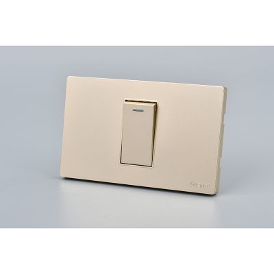 INTERRUPTOR SIMPLE MET 9/12 16A GOLD 10PC