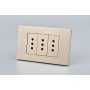 TOMACORRIENTE TRIPLE MET 10A GOLD 10PC