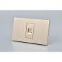 TOMA TELEFONICA MET RJ11 GOLD 10PC