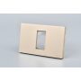 PLACA SIMPLE MET CON SOPORTE GOLD 20PC