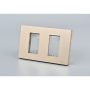 PLACA DOBLE MET CON SOPORTE GOLD 20PC
