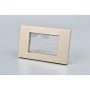 PLACA TRIPLE MET CON SOPORTE GOLD 20PC