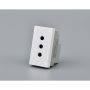 MODULO TOMACORRIENTE MET 10A 250V BLANCO 20PC