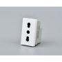 MODULO TOMACORRIENTE MET 16A 250V BLANCO 20PC