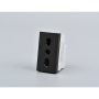 MODULO TOMACORRIENTE MET 16A 250V NEGRO 20PC