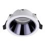 SPOT ECO PORTA GU10 PLATA CON BLANCO