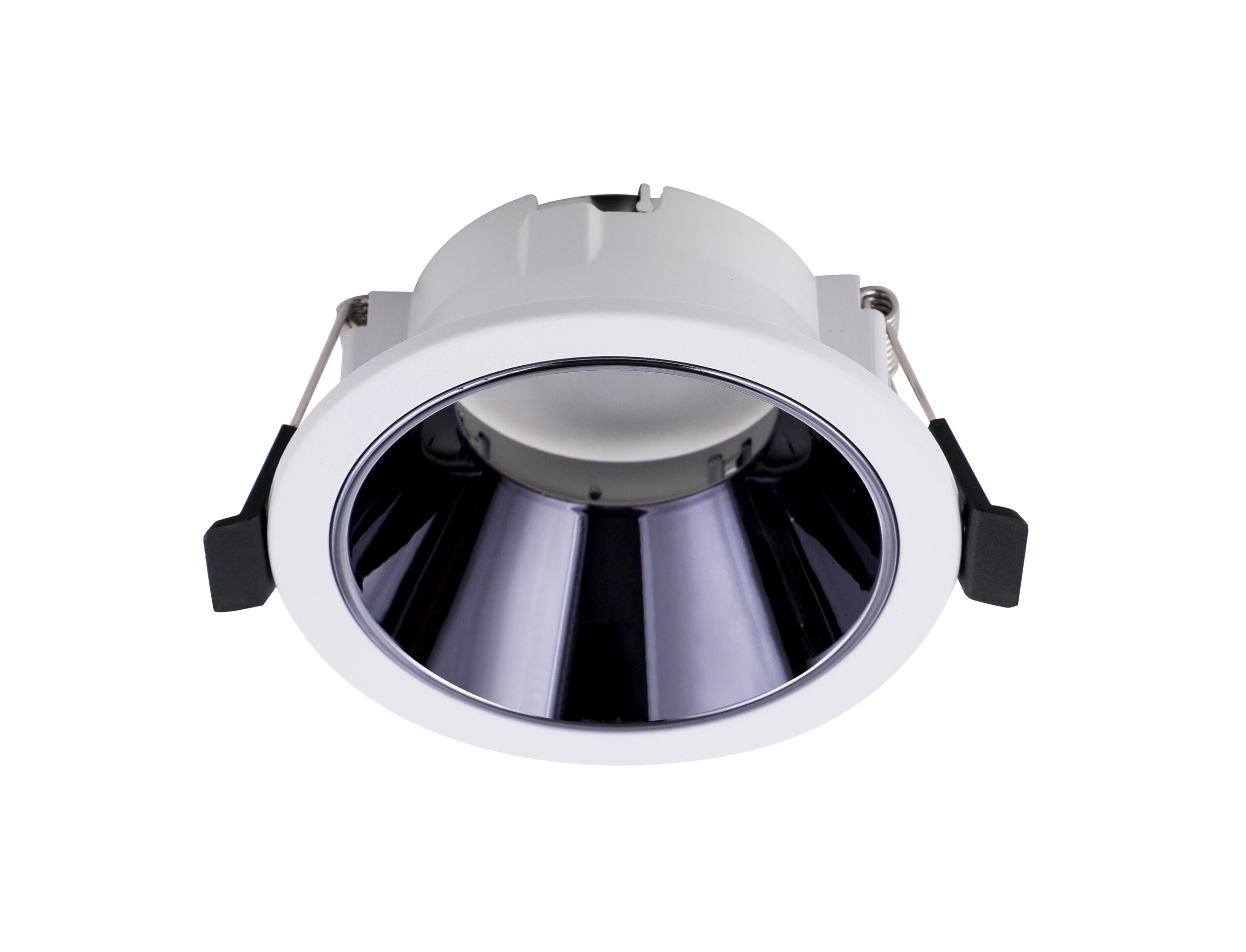 SPOT ECO PORTA GU10 PLATA CON BLANCO
