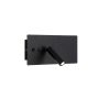 APLIQUE CUADRADO NEGRO 3W+10W 3000K