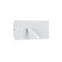 APLIQUE CUADRADO BLANCO 3W+10W 3000K