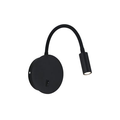 APLIQUE REDONDO NEGRO 3W 3000K