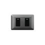 INTERRUPTOR DOBLE GO+N 9/24 10A 250V 10PC