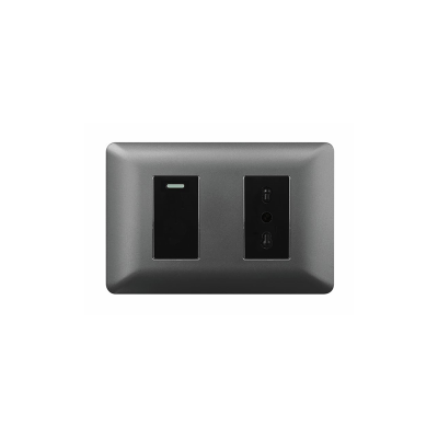 TOMACORRIENTE SIMPLE 16A 250V+INTERRUPTOR SIMPLE 9/12 10A GO+N 10PC