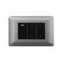 TOMACORRIENTE DOBLE 10/16A 250V+INTERRUPTOR SIMPLE 9/12 10A G+N 10PC
