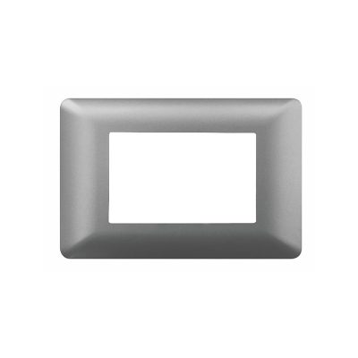 PLACA TRIPLE CON SOPORTE GRIS 20PC