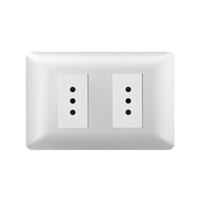 TOMACORRIENTE DOBLE P+B 10A 250V 10PC