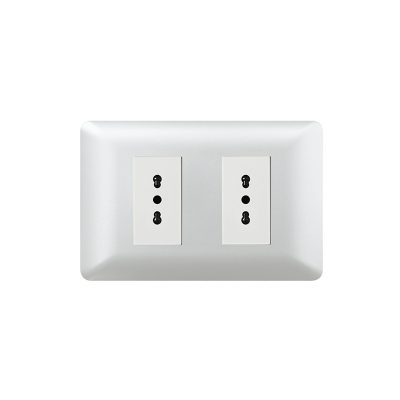 TOMACORRIENTE DOBLE P+B 16A 250V 10PC