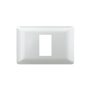 PLACA SIMPLE CON SOPORTE PLATEADO 20PC